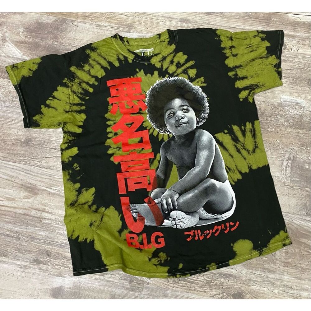 The Notorious B.I.G. Biggie Smalls Baby Tie Dye T-Shirt Women’s Size Large